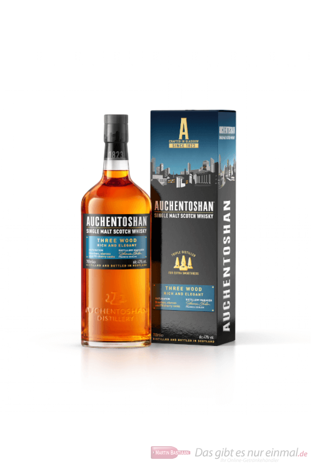 Auchentoshan Three Woods Lowland Single Malt Scotch Whisky 0,7l