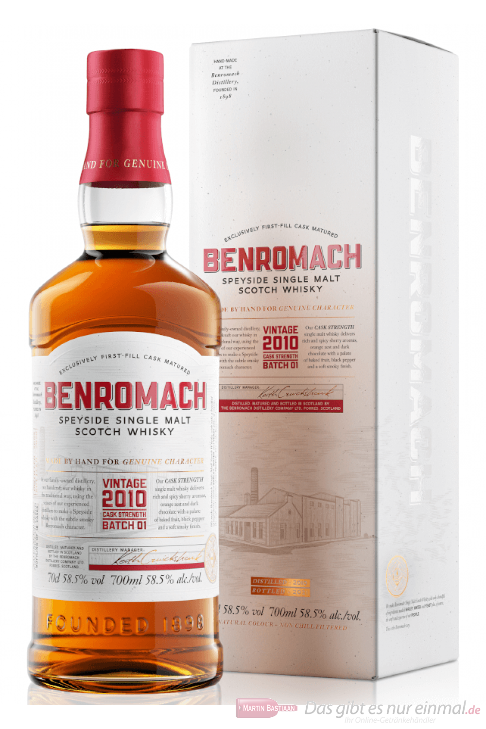 Benromach Vintage 2010 Cask Strength Batch 01 Scotch Whisky 0,7l