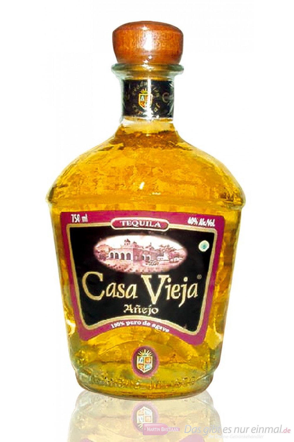 Casa Vieja Tequila Anejo 38% 0,7 l Flasche