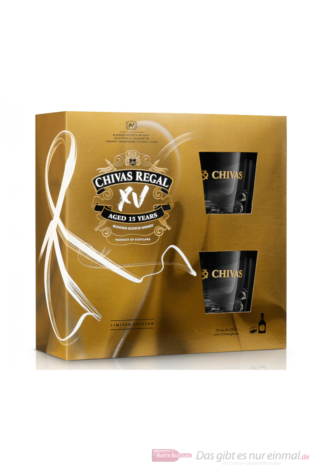 Chivas Regal XV 15 Years + 2 Gläser Blended Scotch Whisky 0,7l