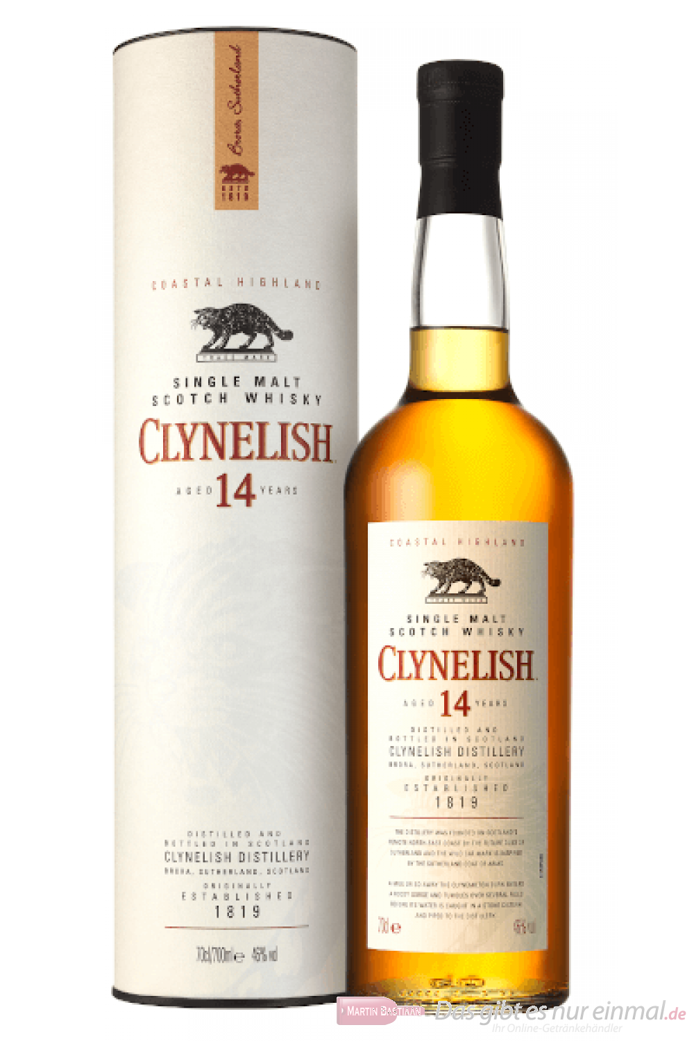 Clynelish 14 Years Single Malt Scotch Whisky 0,7l