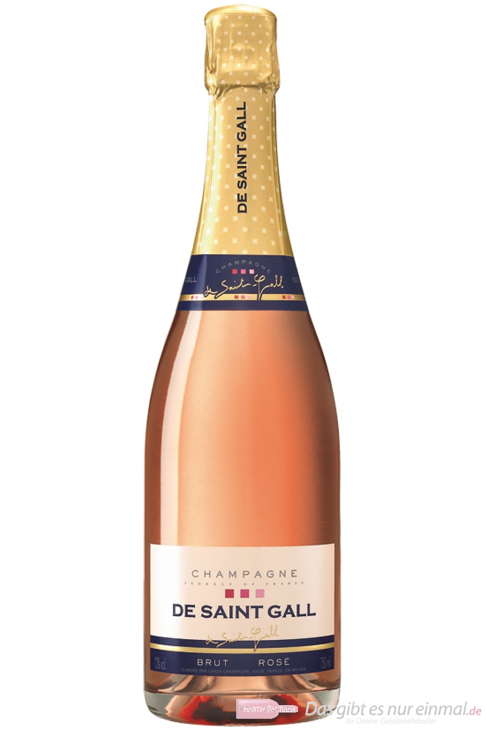De Saint Gall Brut Rosé Champagner 12% 0,75l Flasche