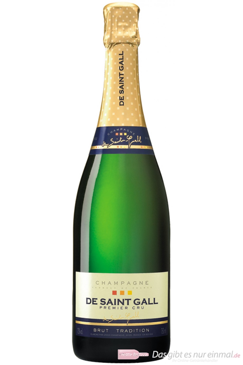 De Saint Gall Champagner Premier Cru Brut Tradition 12 % 0,75l Flasche