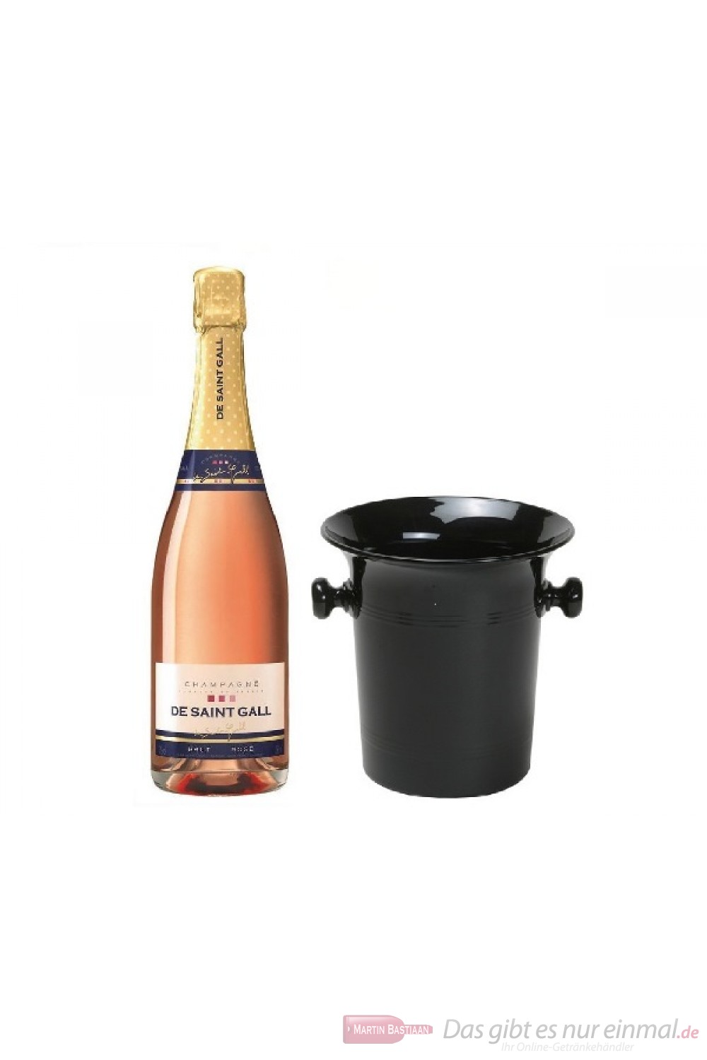 De Saint Gall Brut Rosé Champagner im Champagner Kübel 