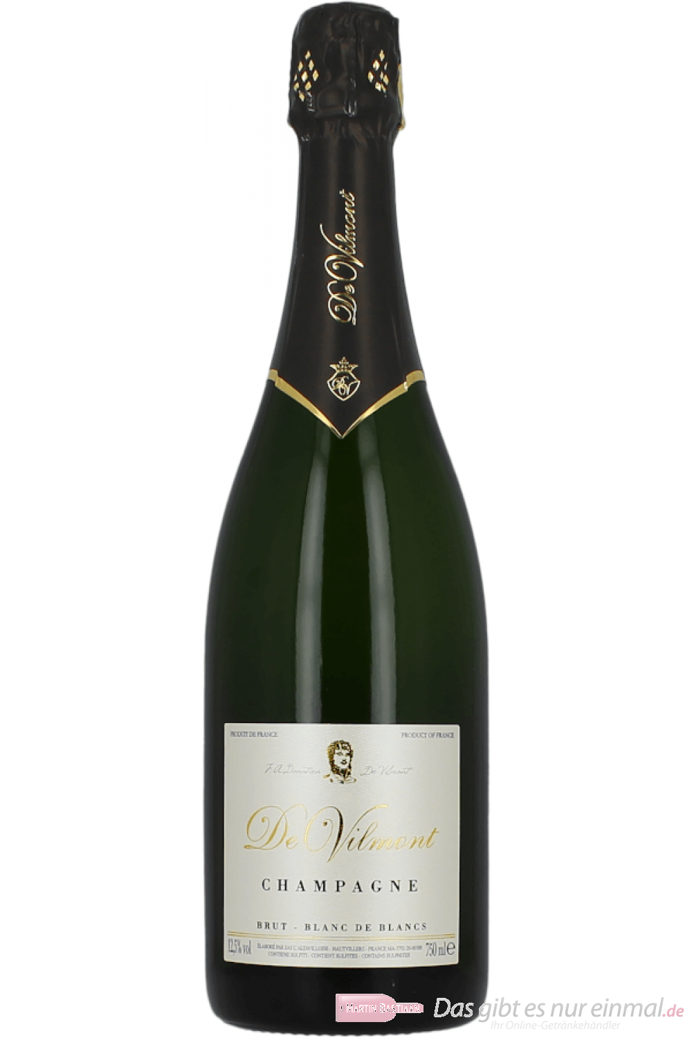 De Vilmont Brut Blanc de Blancs Champagner 0,75 l
