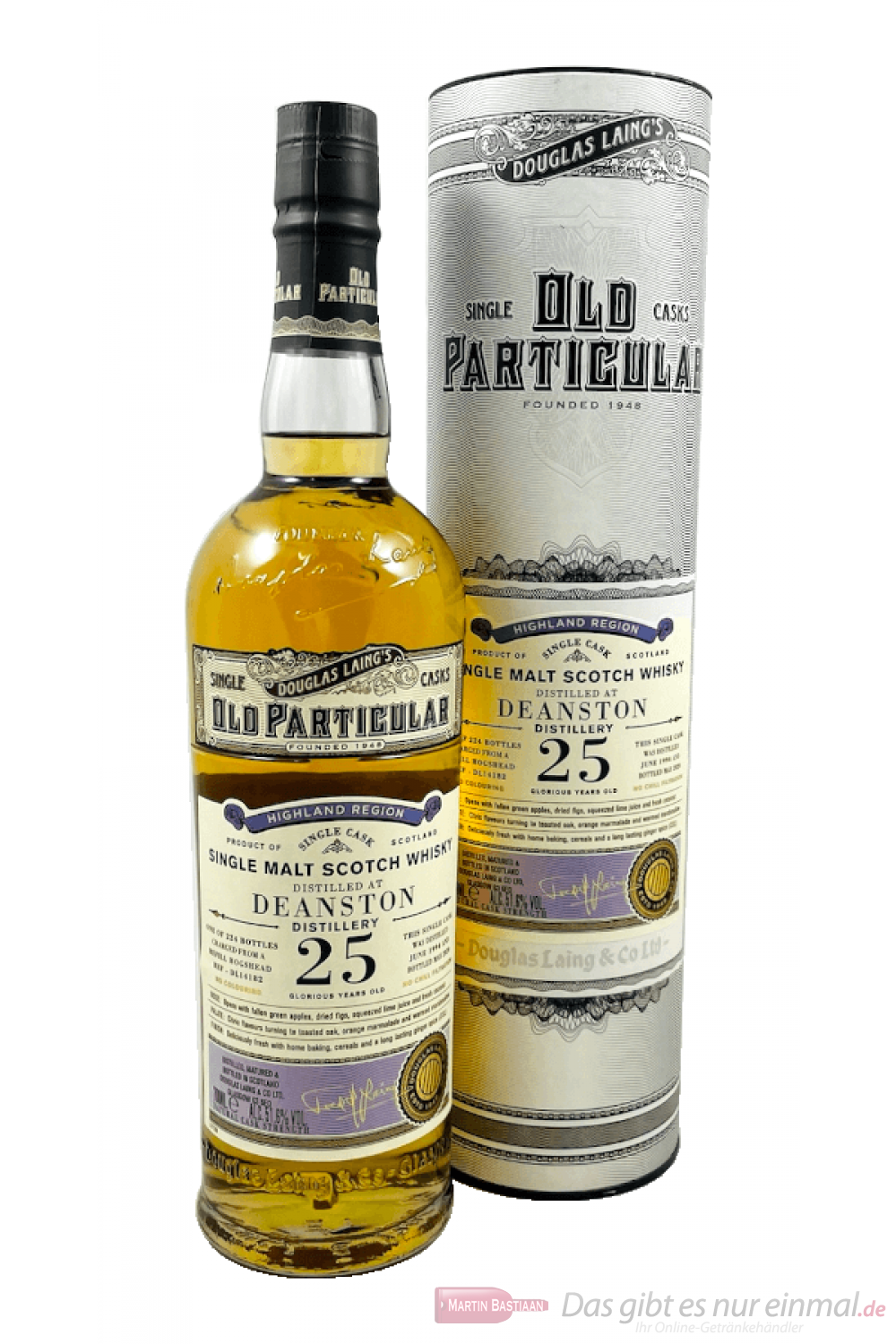 Douglas Laing Old Particular Deanston 25 Years Single Cask 1994 Scotch Whisky 0,7l