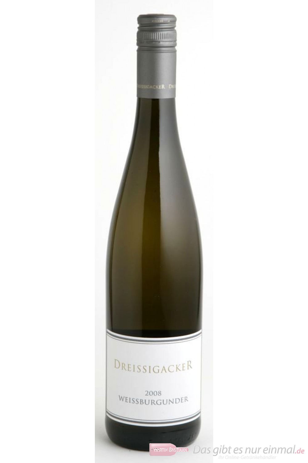 Dreissigacker Weissburgunder Weißwein Qba trocken 2010 12,5% 0,75l Flasche