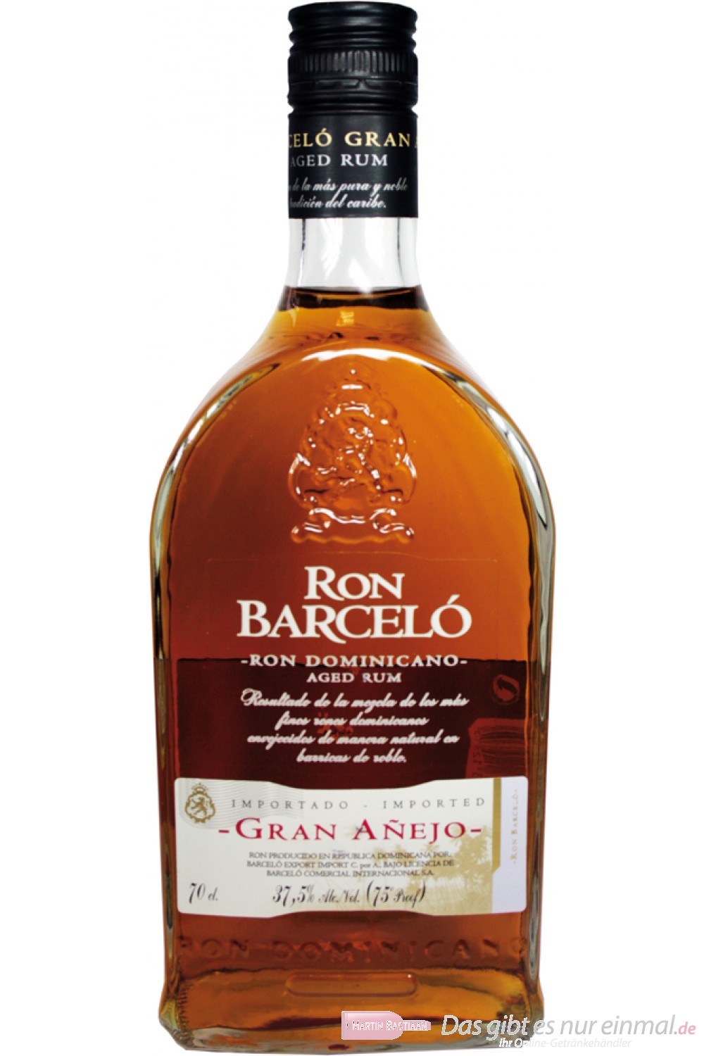 Barcelo Rum Gran Anejo 8 Jahre Ron 38% 0,7l Flasche