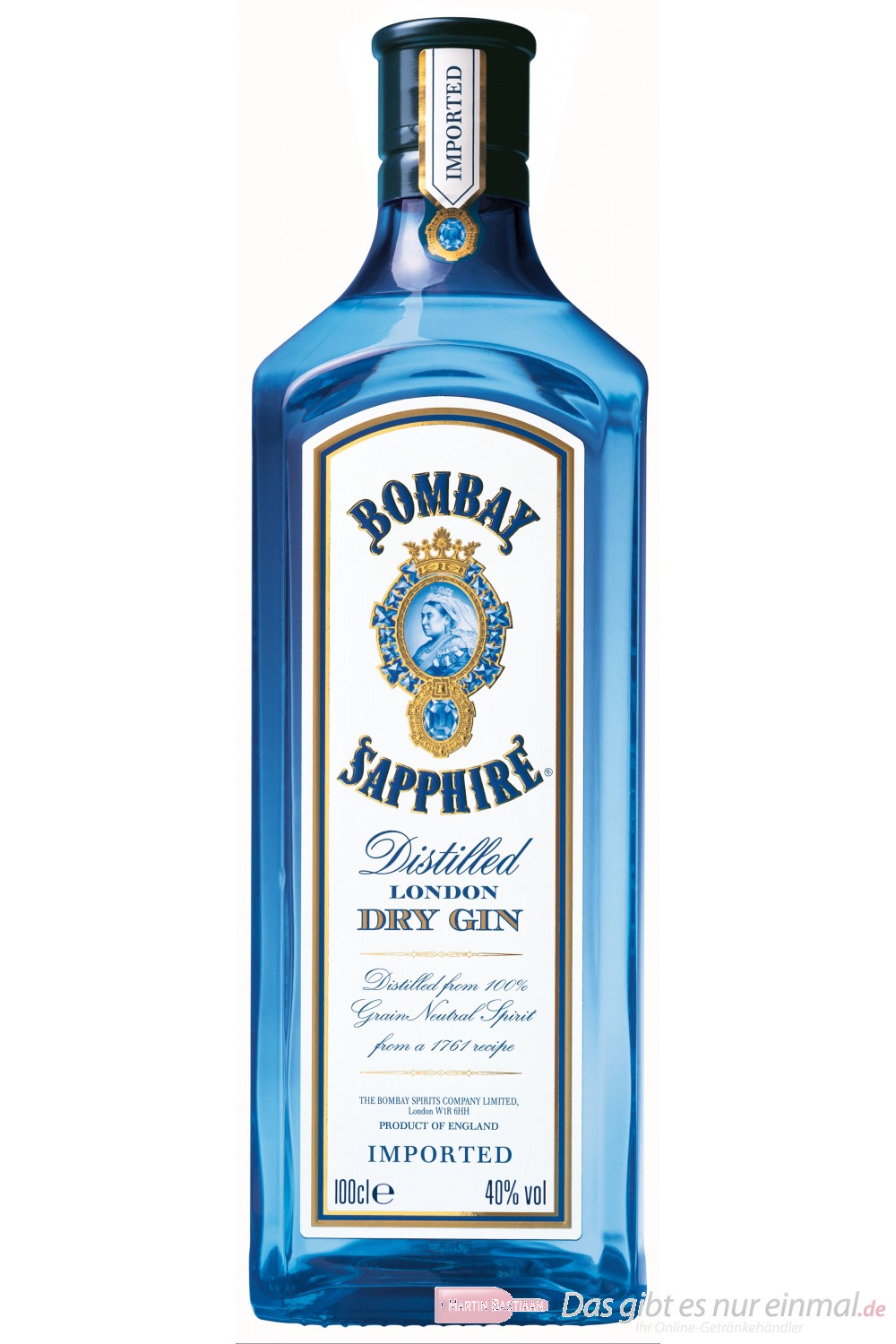 Bombay Sapphire Gin 40% 1,0l Flasche