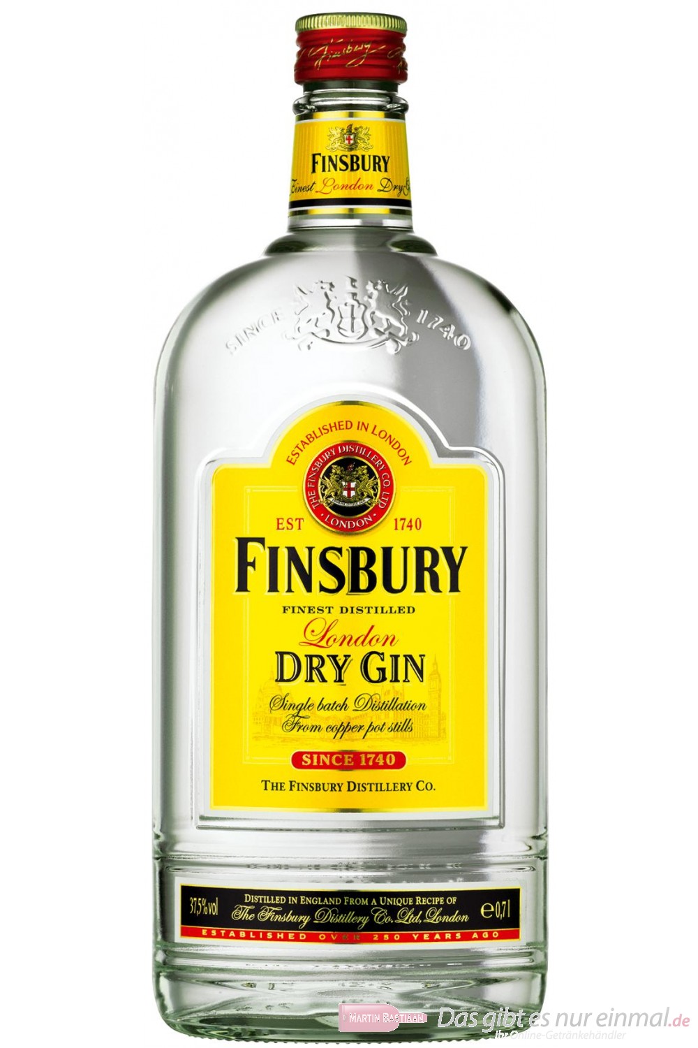 Finsbury Gin 37,5% 1,0l Flasche