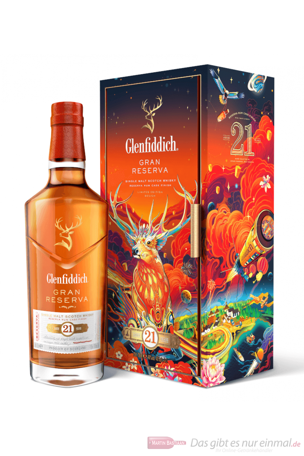 Glenfiddich 21 years Chinese New Year Single Malt Scotch Whisky 0,7l