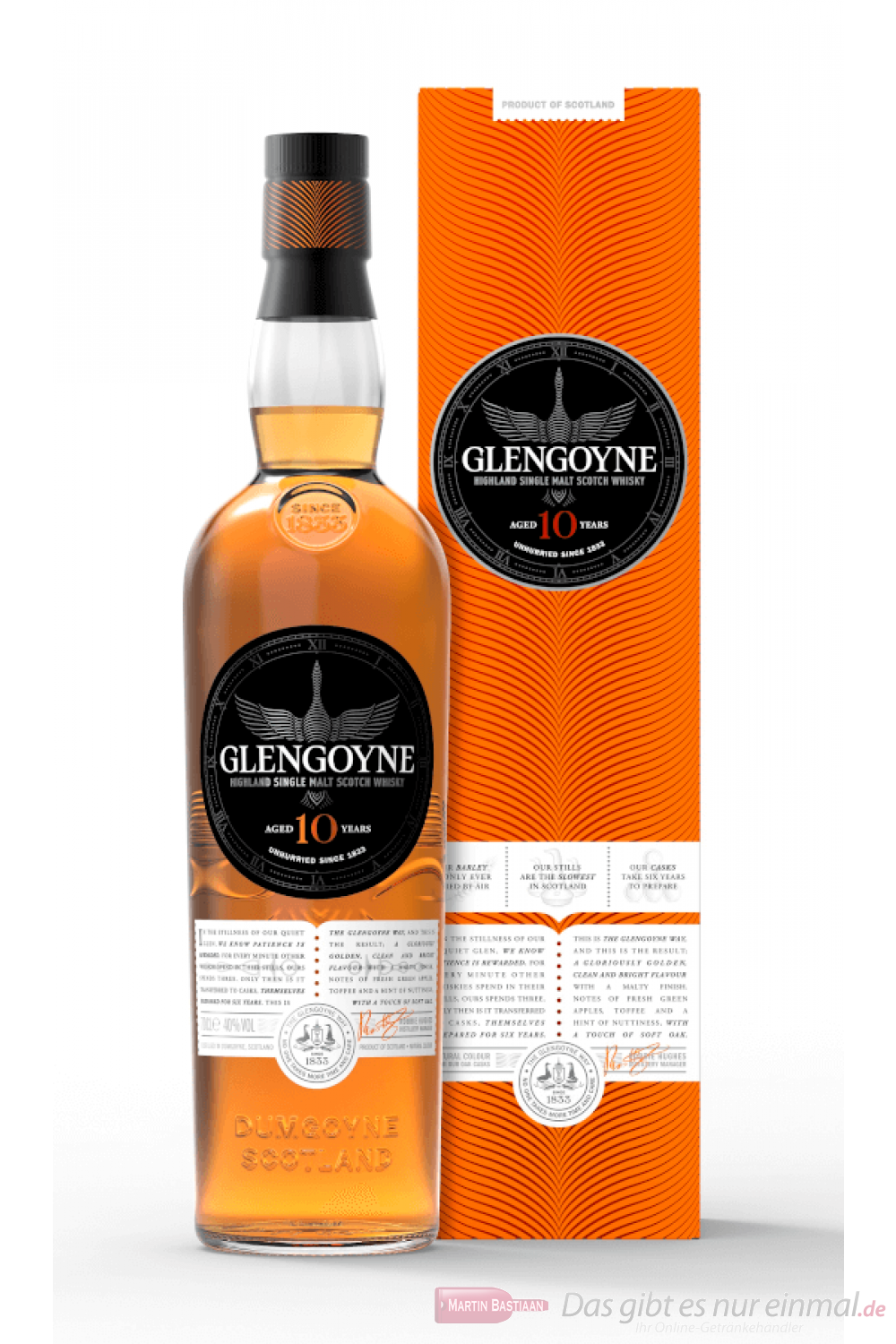 Glengoyne 10 Jahre Single Highland Malt Scotch Whisky 0,7l