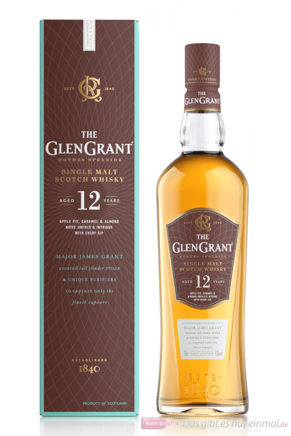 Glen Grant 12 Years Single Malt Scotch Whisky 0,7l
