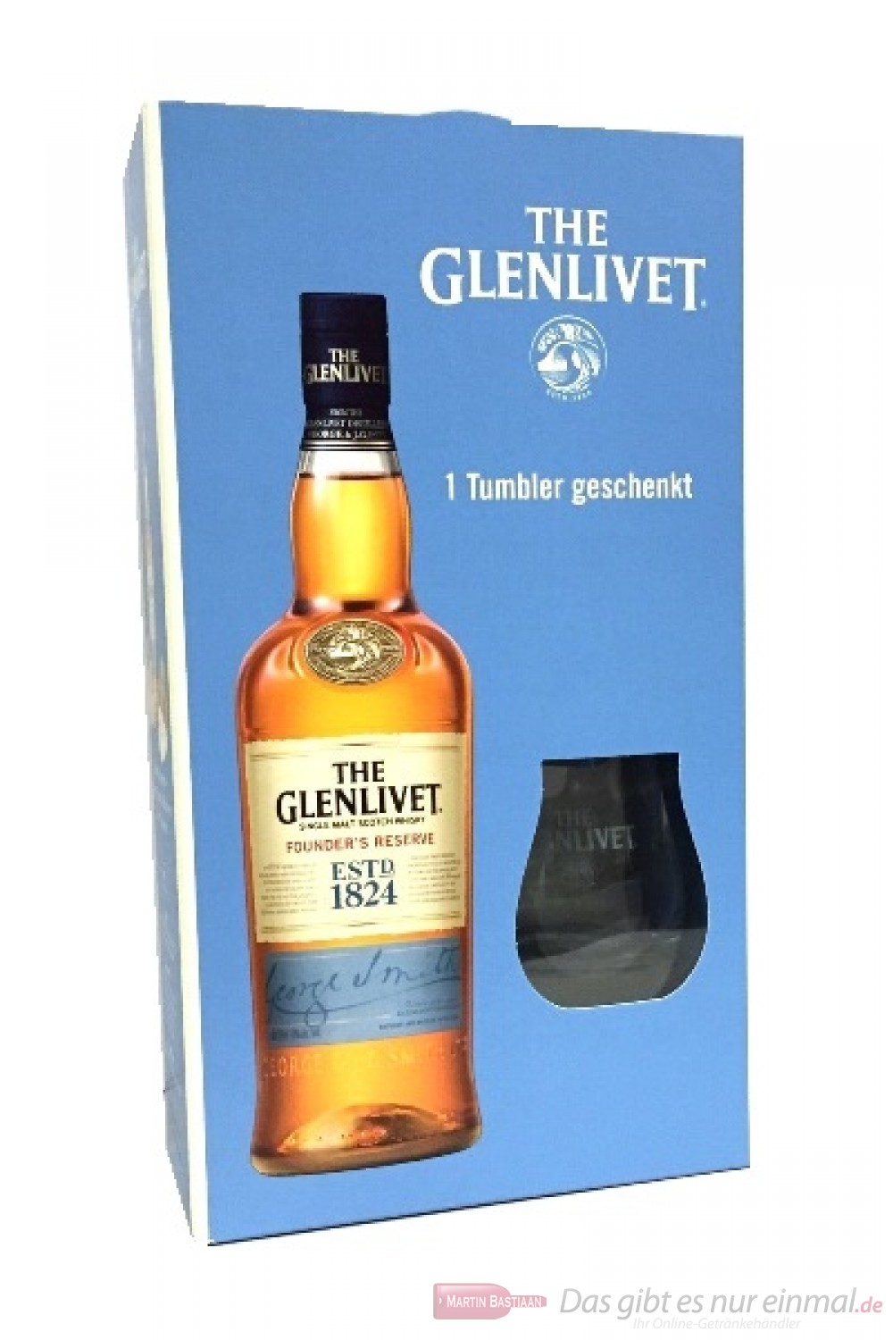 The Glenlivet Founder's Reserve in GP mit Glas