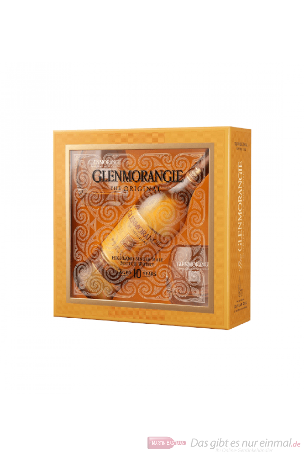 Glenmorangie Original in GP mit 2 Gläsern Single Malt Whisky 0,7l