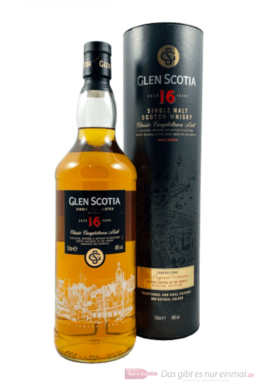 Glen Scotia 16 Years Single Malt Scotch Whisky 1l