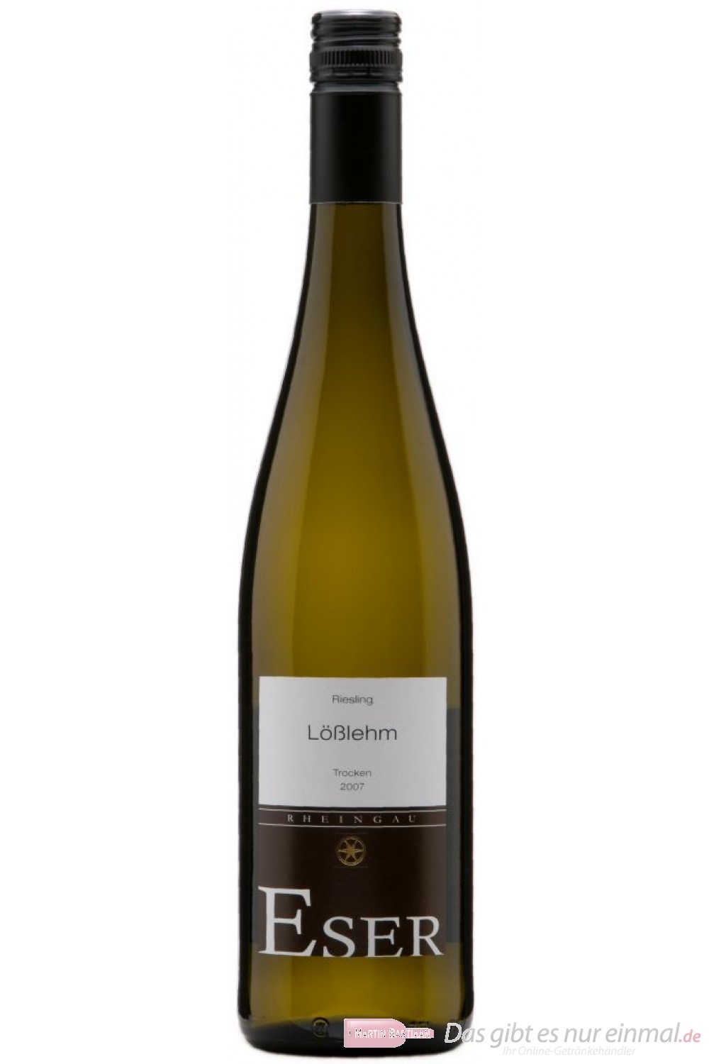Hans Theo Eser Riesling Lößlehm Qba trocken Weißwein 2008 11,5% 0,75l Flasche