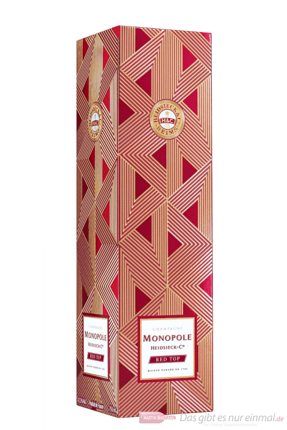 Heidsieck Monopole Red Top Brut Champagner in Geschenkverpackung 0,75l