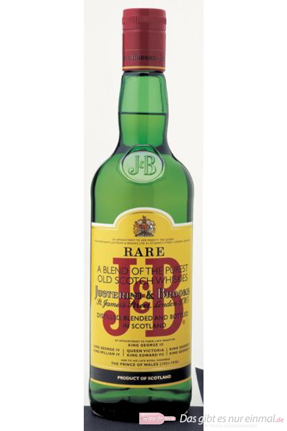J & B Blended Scotch Whisky 40 % 0,7l Flasche