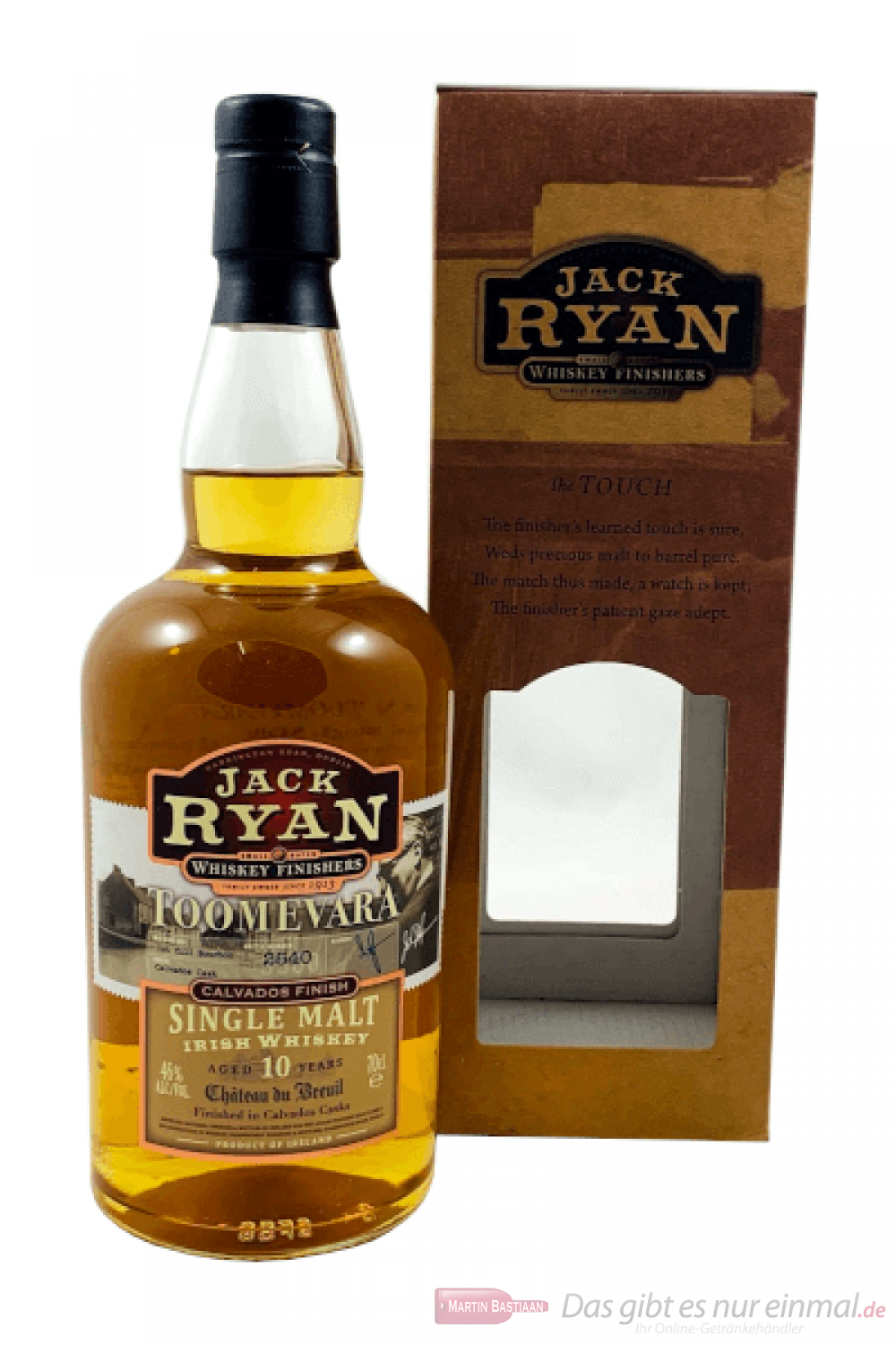 Jack Ryan 10 Years Toomevara Irish Single Malt Whiskey 0,7l