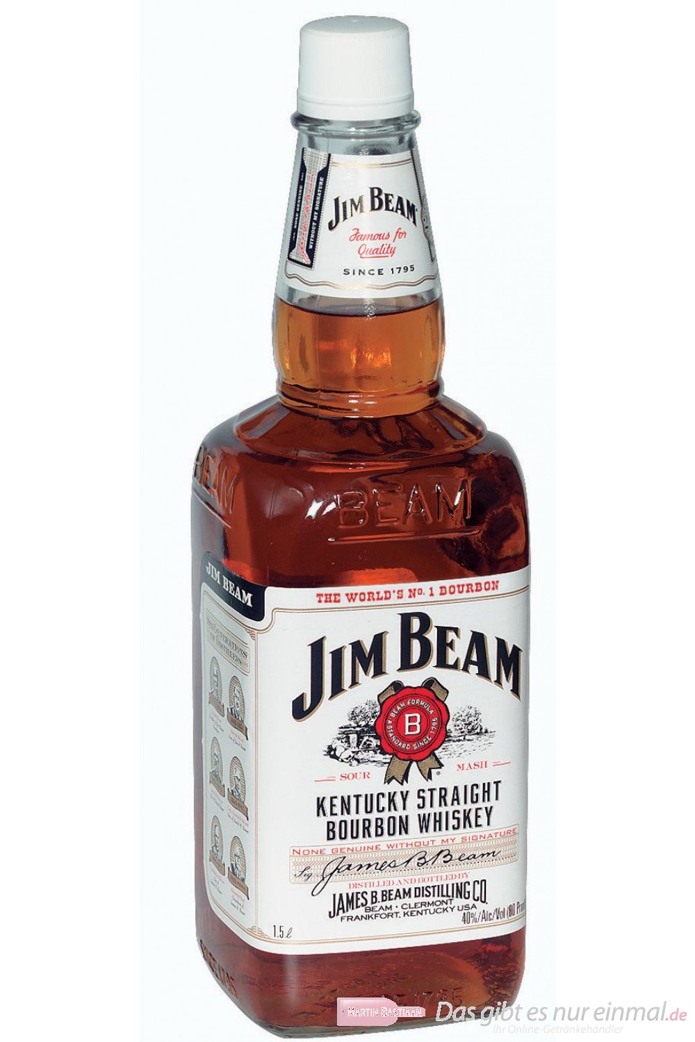Jim Beam Kentucky Straight Bourbon Whiskey 40% 4,5l Großflasche