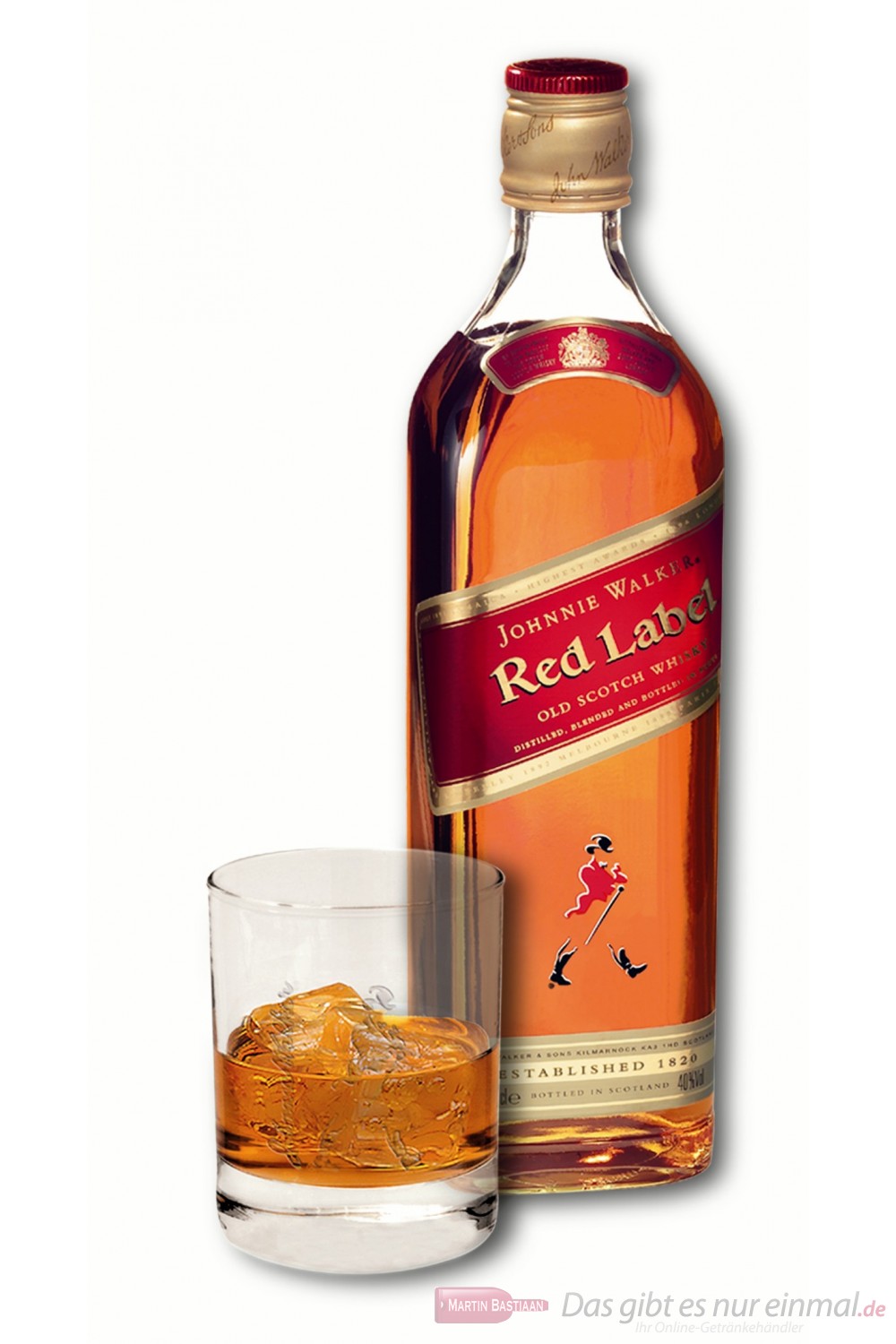 Johnnie Walker Red Label Blended Scotch Whisky 40% 1,0l Flasche