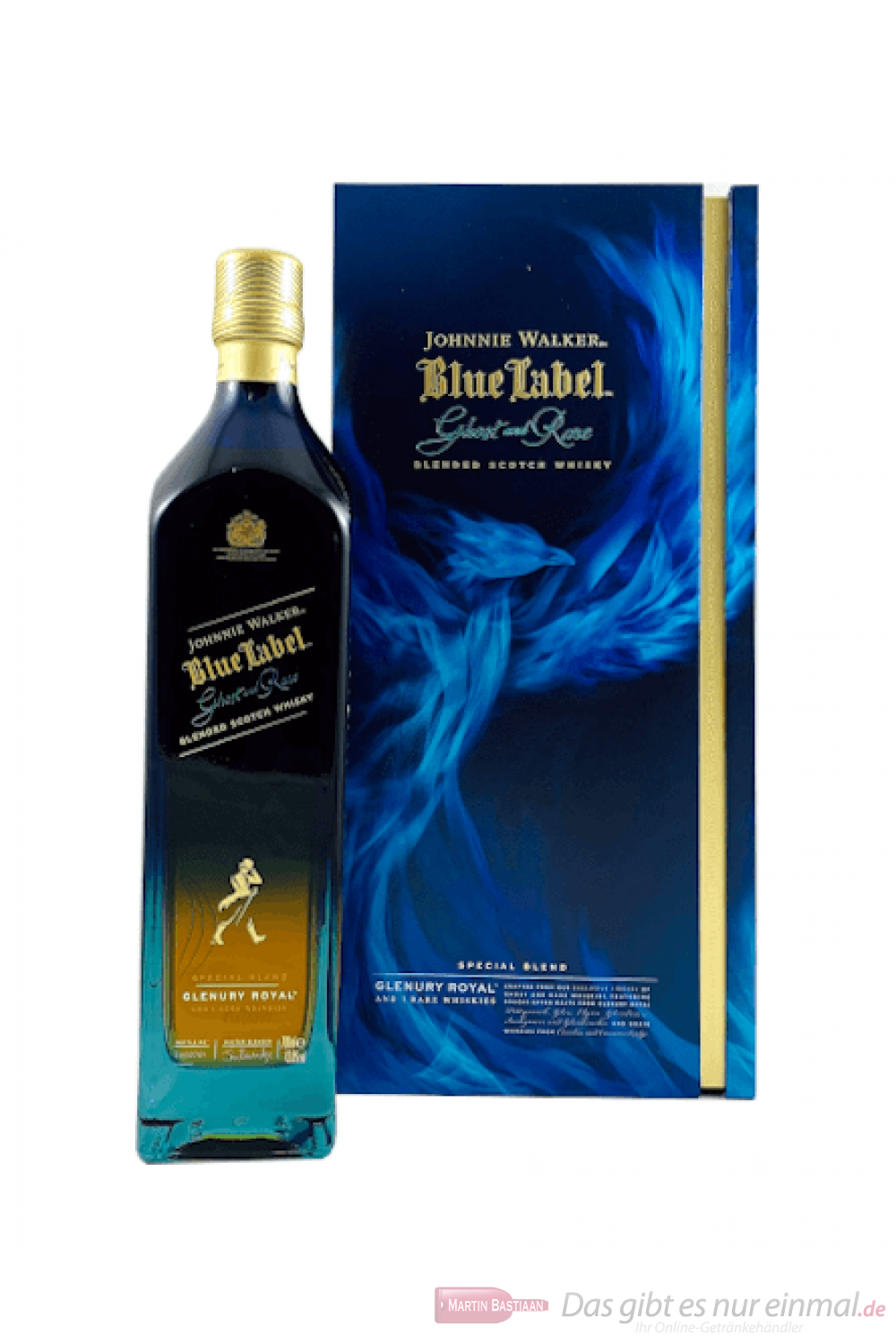 Johnnie Walker Blue Label Ghost & Rare Glenury Royal Whisky 0,7l 
