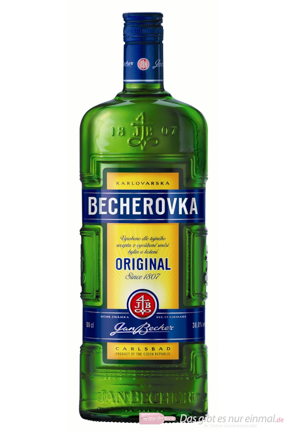 Karlsbader Becherovka Likör 38% 1,0l Flasche