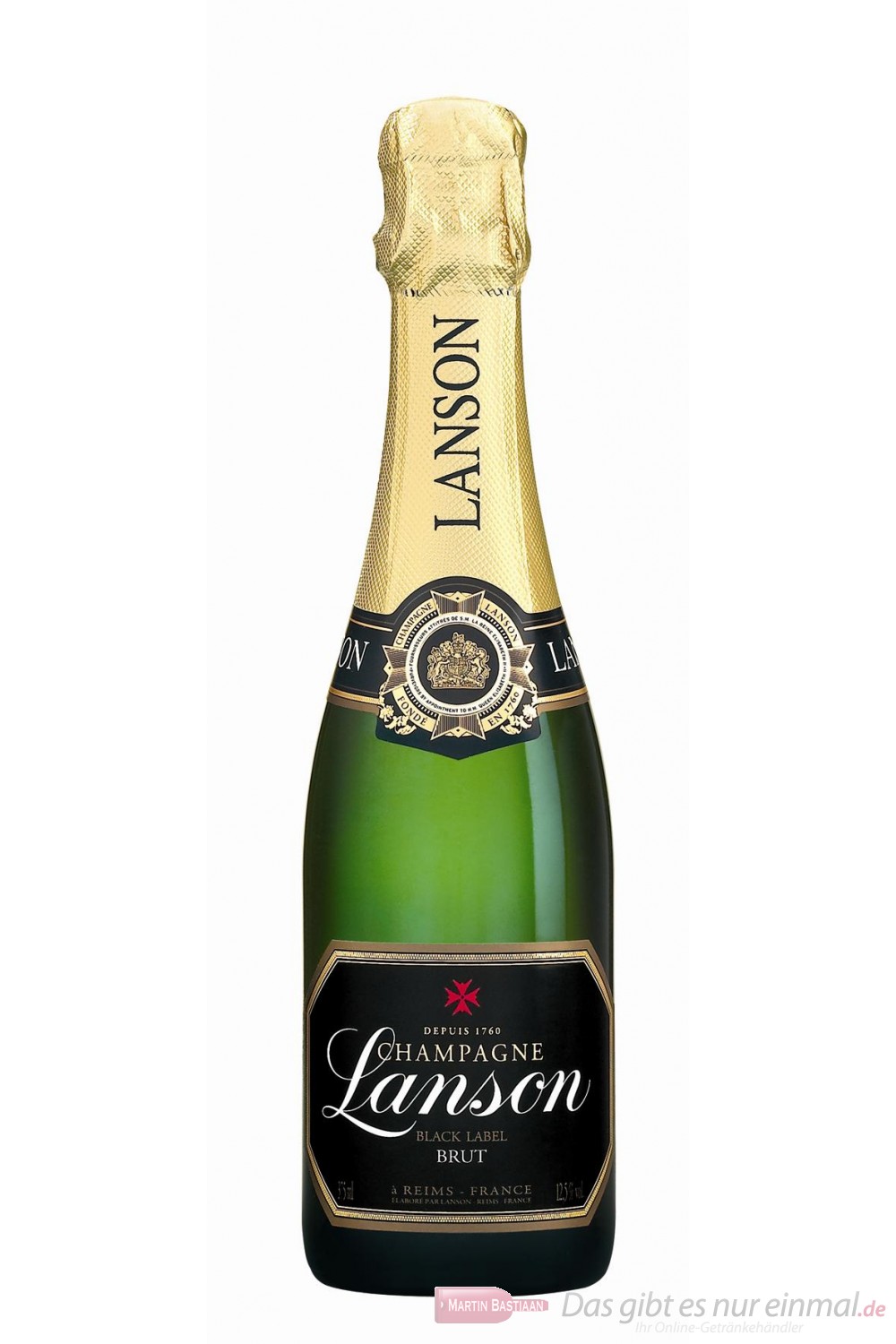 Lanson Champagner Black Label Brut 12% 0,375l Flasche