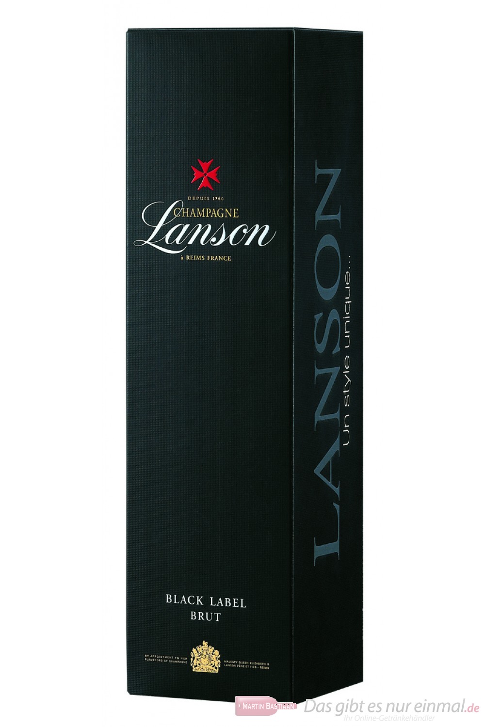 Lanson Champagner Black Label Brut in Geschenkpackung 12% 0,75l Flasche 