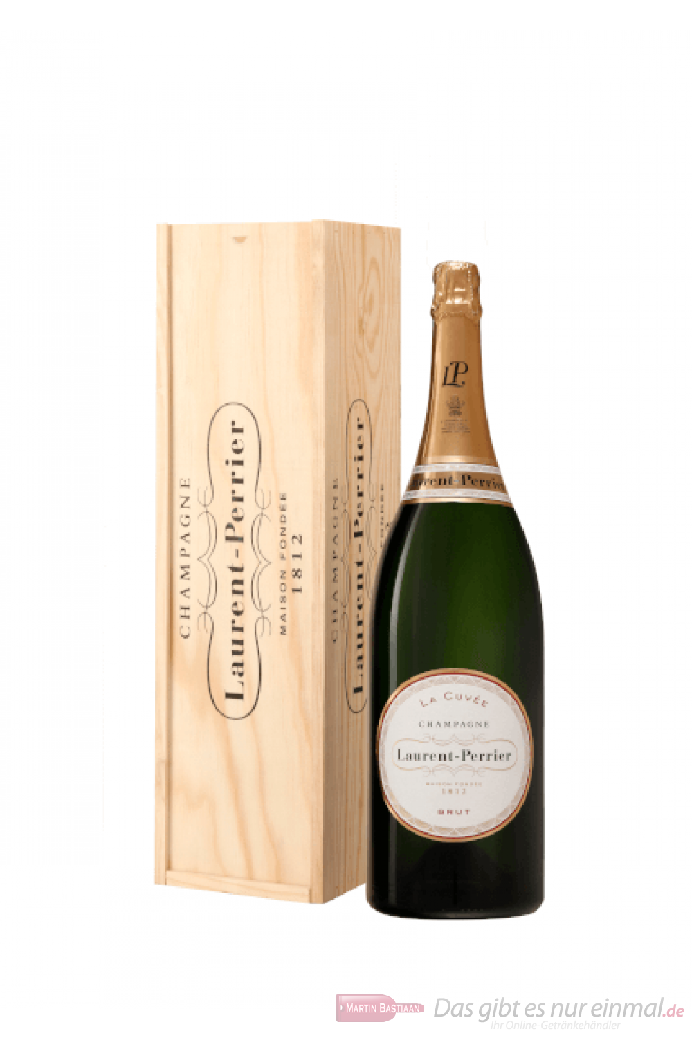 Laurent Perrier Champagner La Cuvee Brut Jeroboam 3,0l in Holzkiste