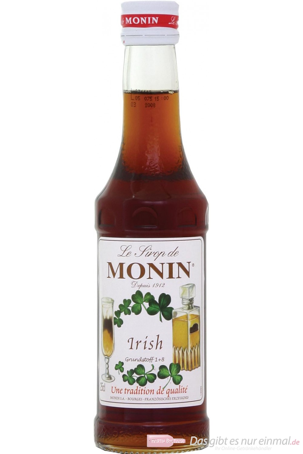 Le Sirop de Monin Irish Sirup 1:8 0,25l Flasche
