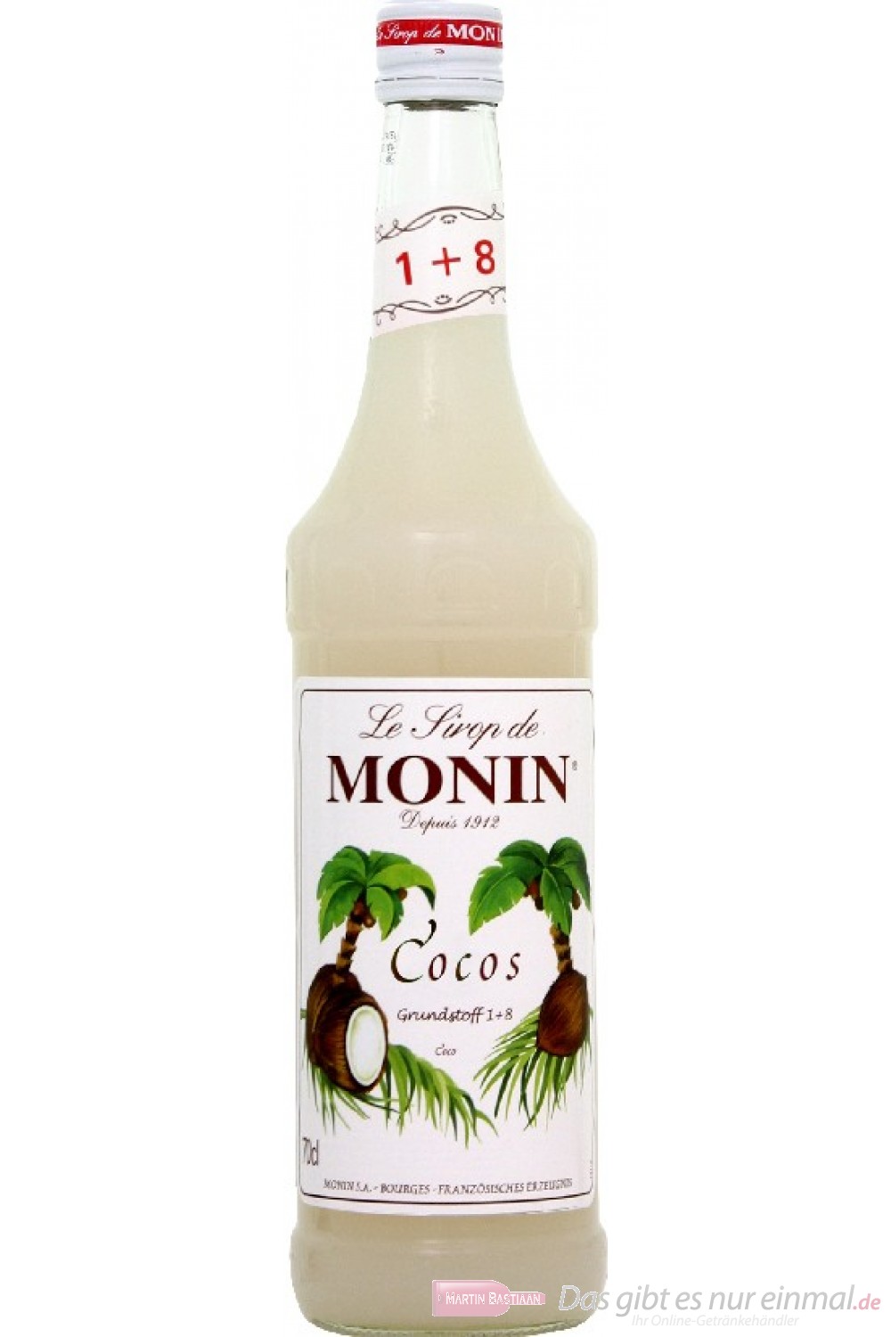 Le Sirop de Monin Cocos Kokosnuss Sirup 1l Flasche