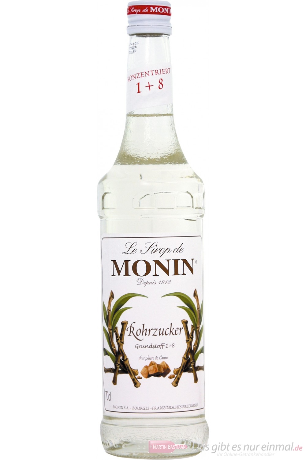 Le Sirop de Monin Rohrzucker Sirup 1,0l Flasche