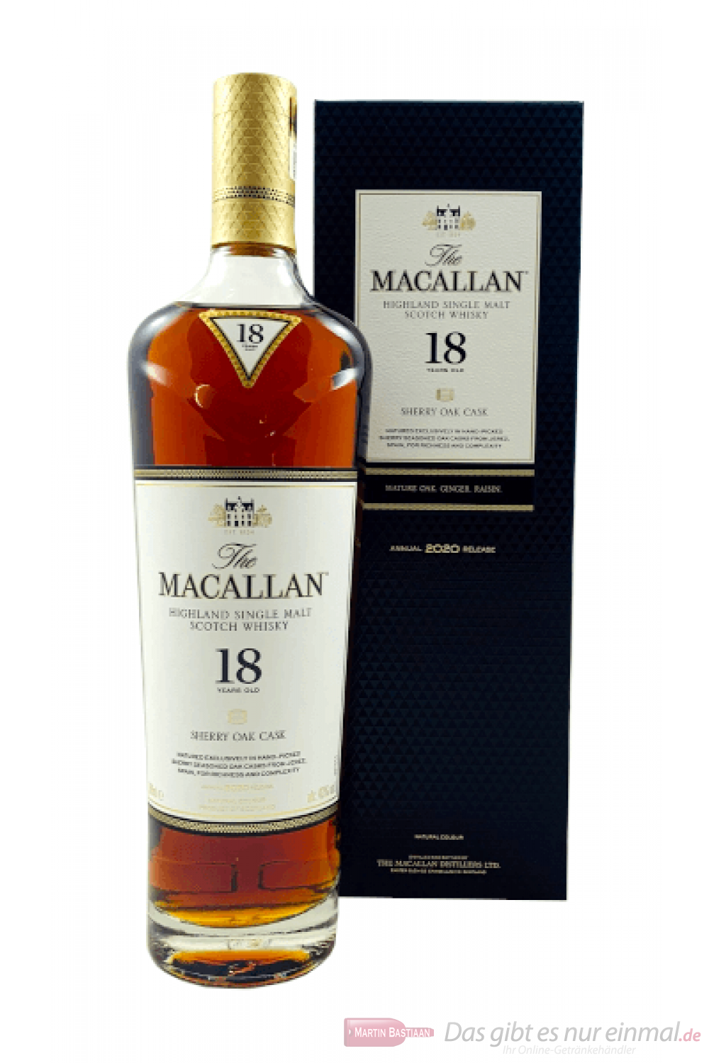 The Macallan Sherry Oak 18 Years Single Malt Scotch Whisky 0,7l 
