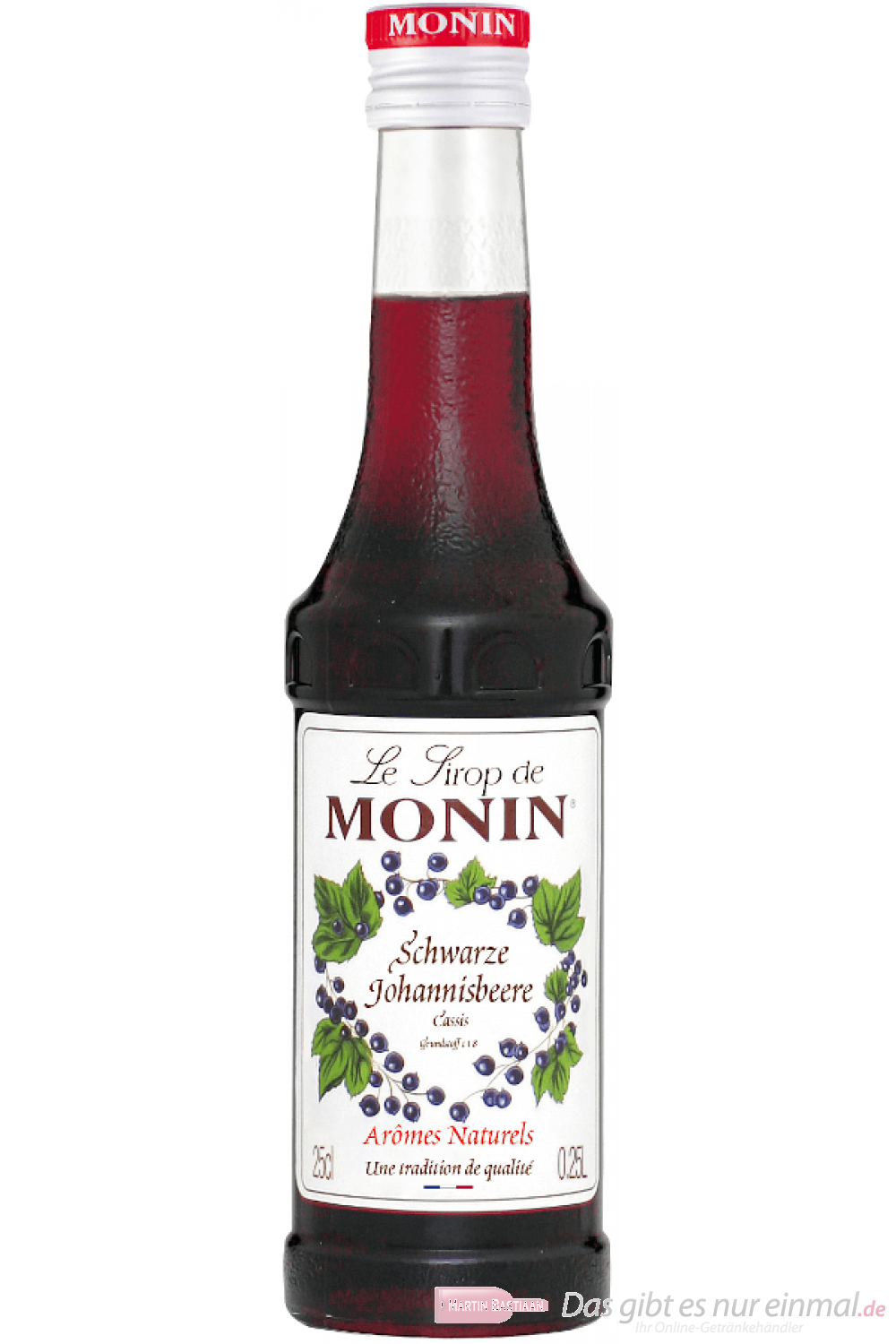Monin Cassis Sirup 0,25l Flasche