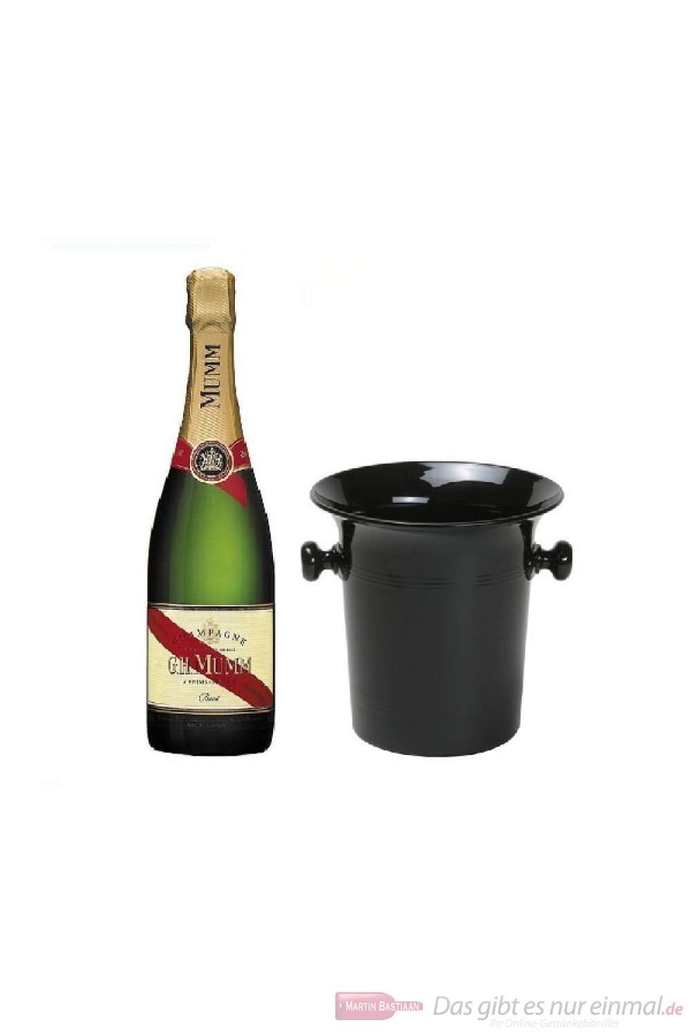 Mumm Cordon Rouge Champagner in Champagner Kübel 0,75 l
