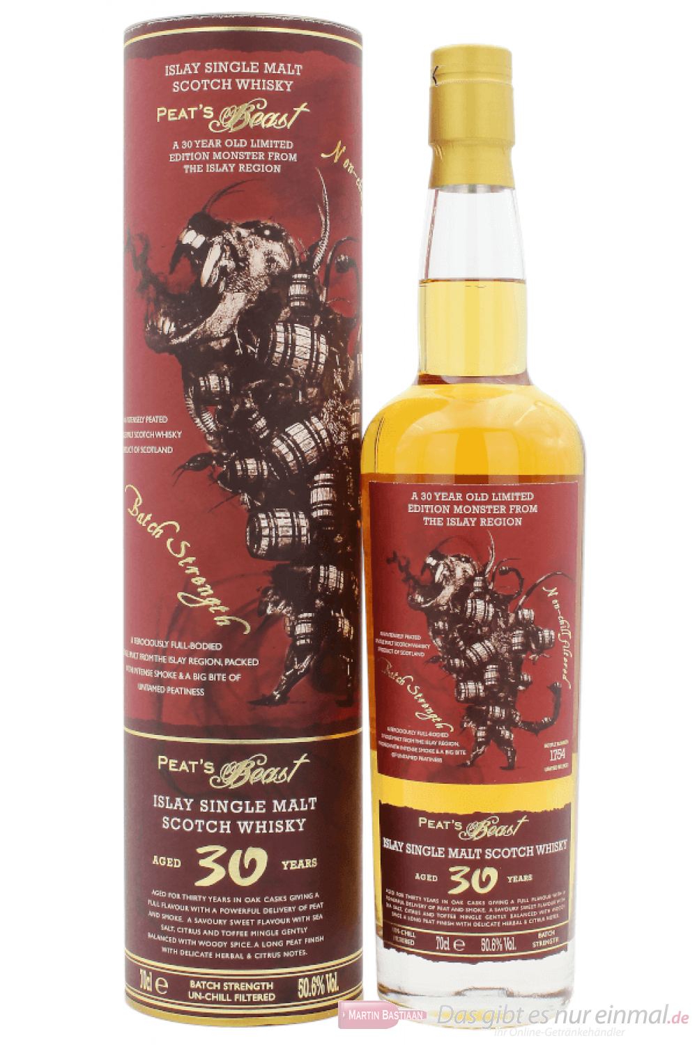 Peat`s Beast 30 Years Batch Strength Single Malt Scotch Whisky 0,7l
