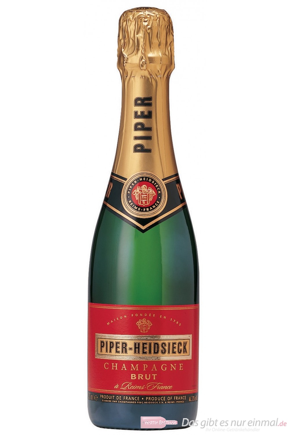 Piper Heidsieck Champagner Brut 12% 0,375l Flasche
