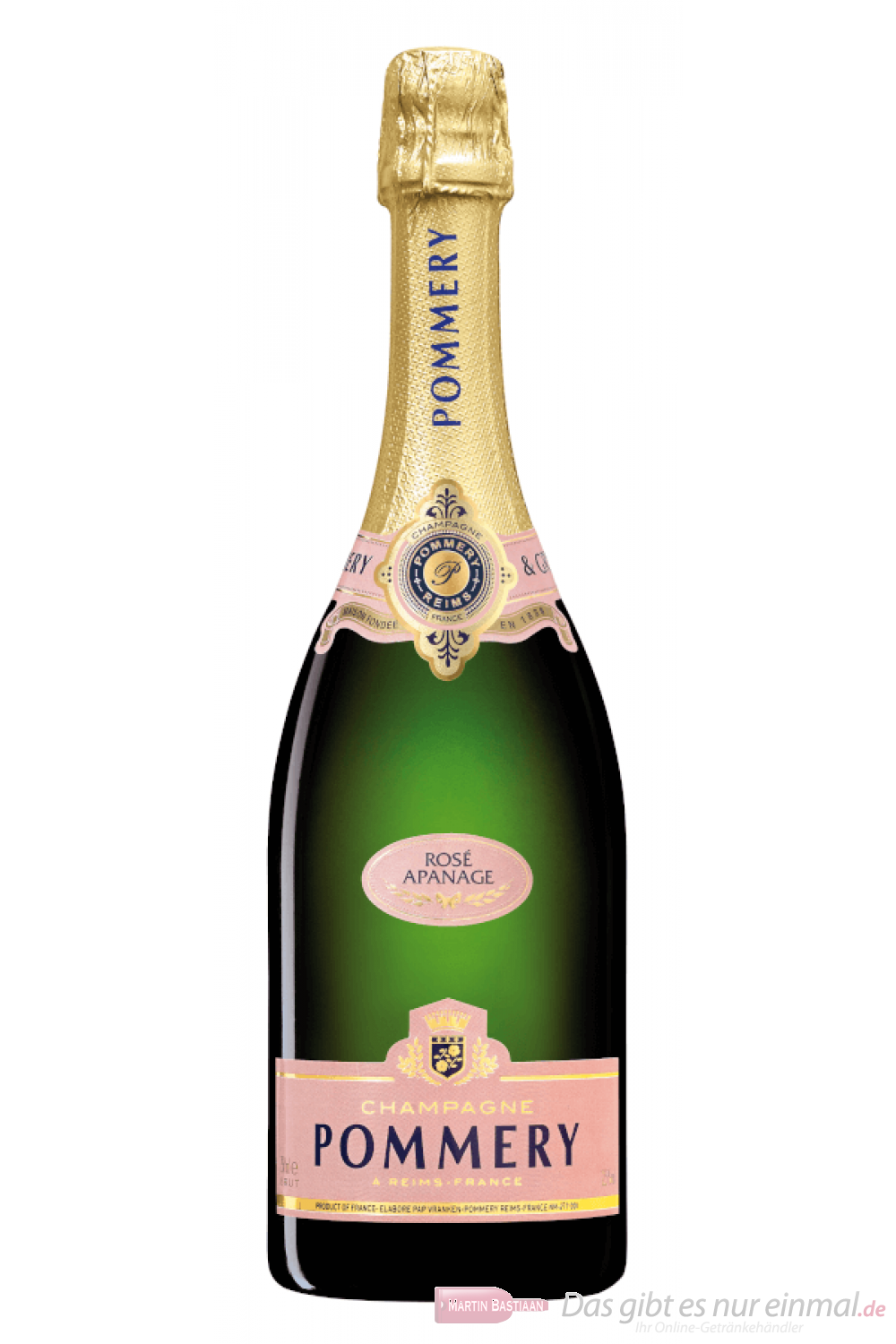 Pommery Rosé Apanage Champagner 0,75l