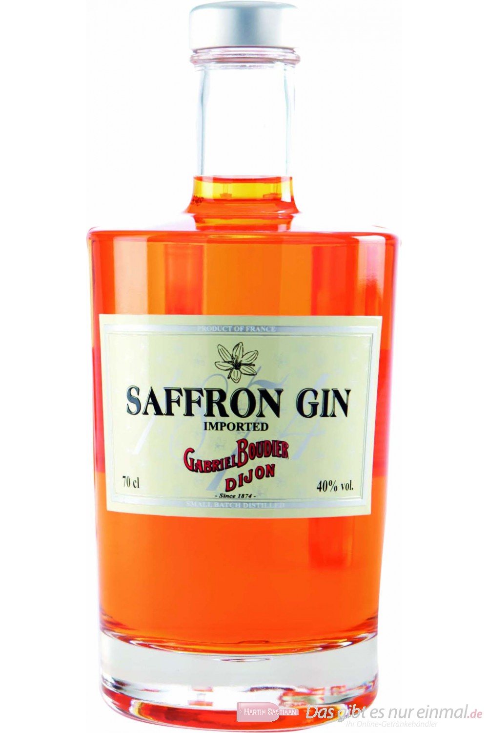 Saffron Gin 40 % 0,7 l Flasche