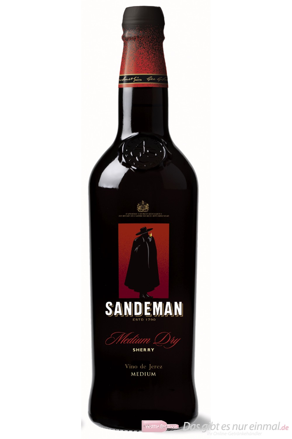 Sandeman Medium Dry Sherry 15 % 0,7 l Flasche