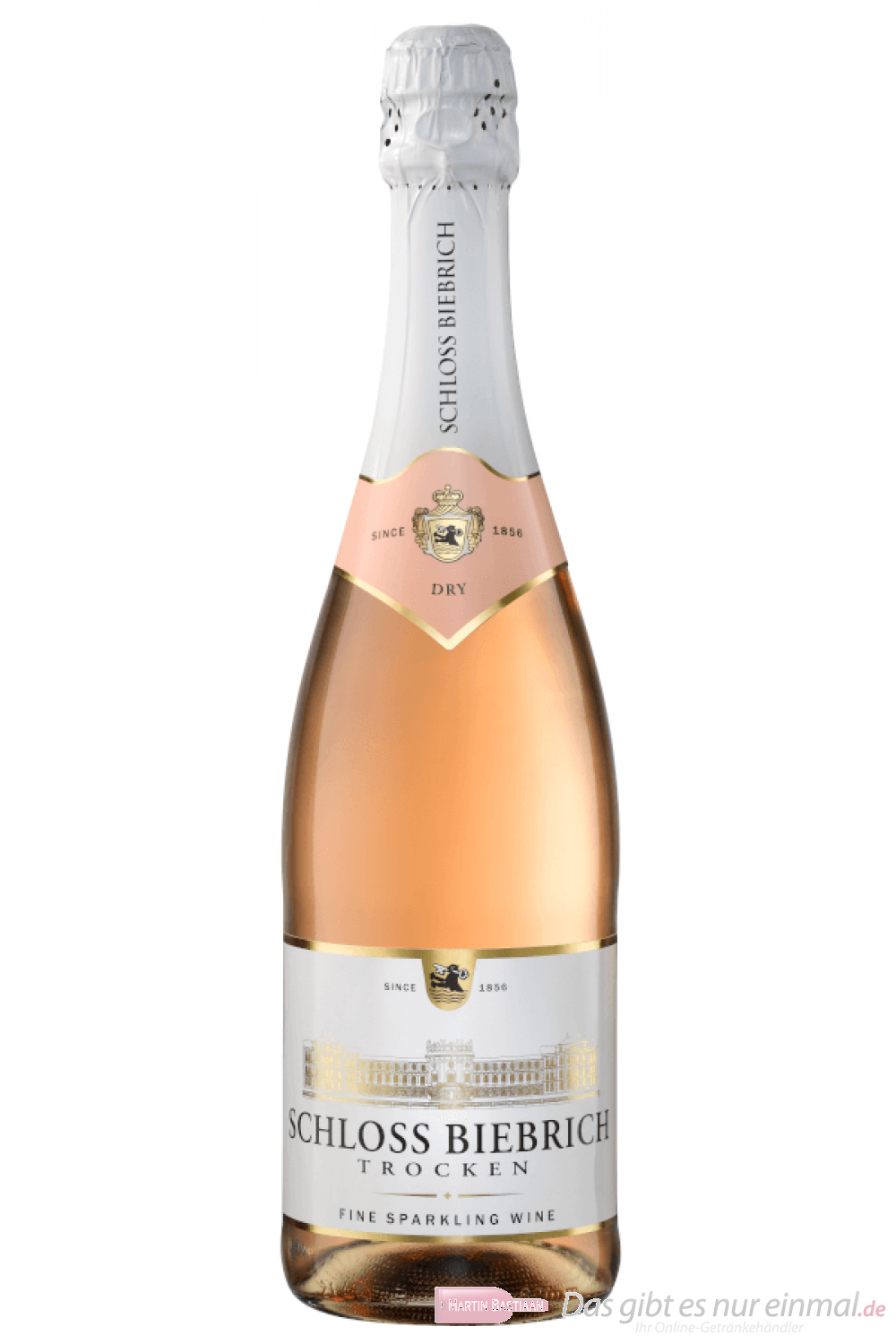 Rosé Flasche Sekt Trocken Biebrich Schloss 6-0,75l