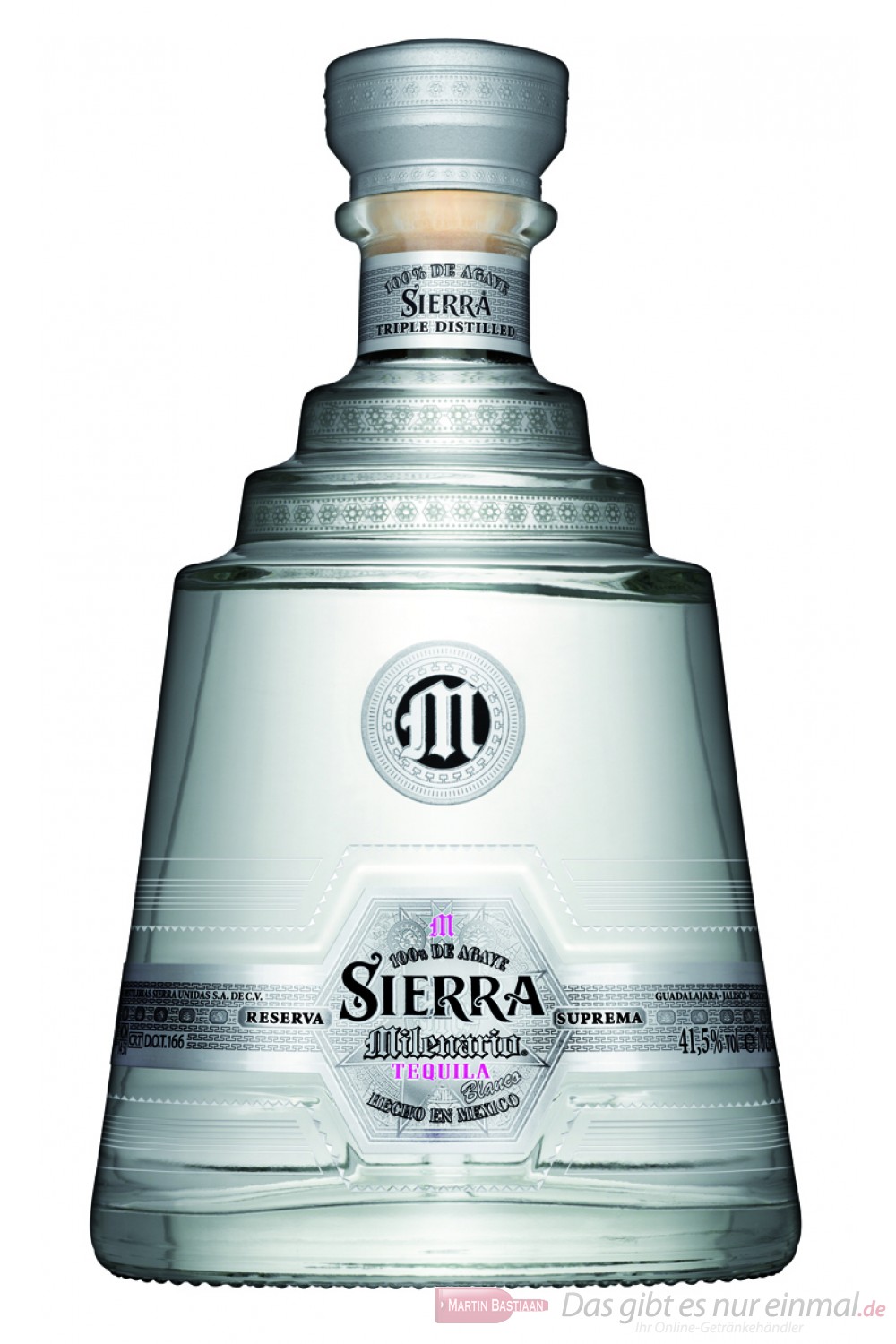 Sierra Tequila Milenario Blanco 41,5% 0,7l Flasche