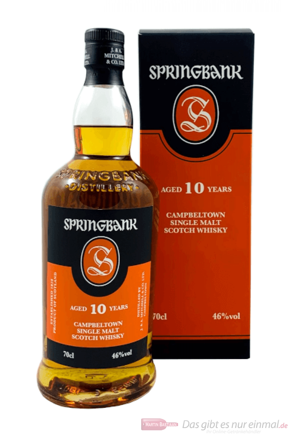 Springbank 10 Years Single Malt Scotch Whisky 0,7l