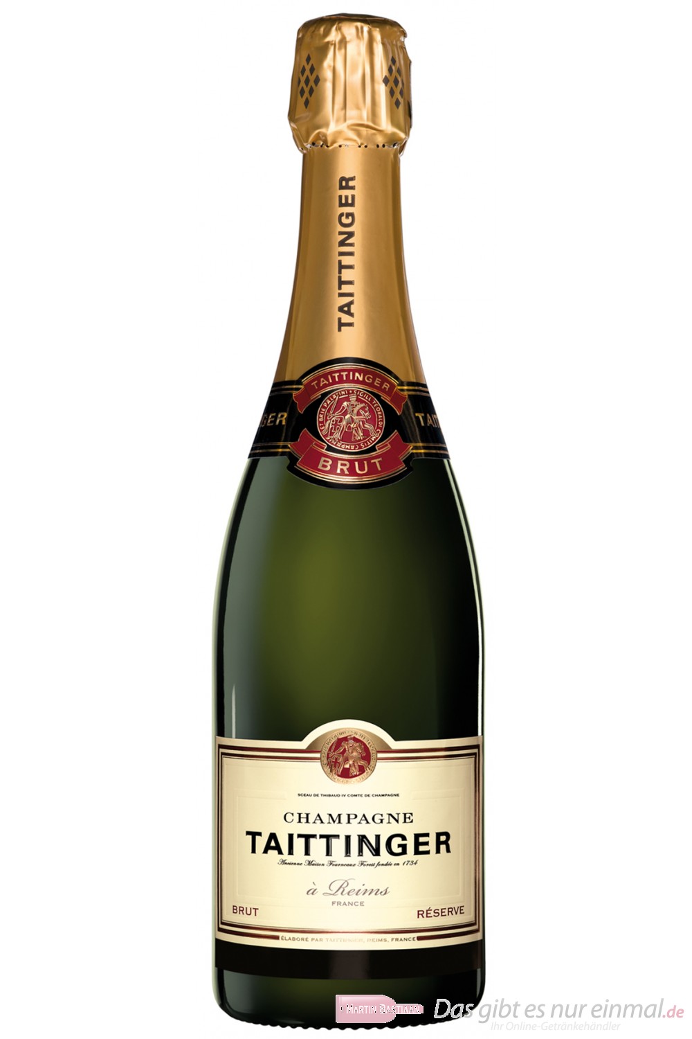 Taittinger Champagner Brut Réserve 12% 0,75l Flasche