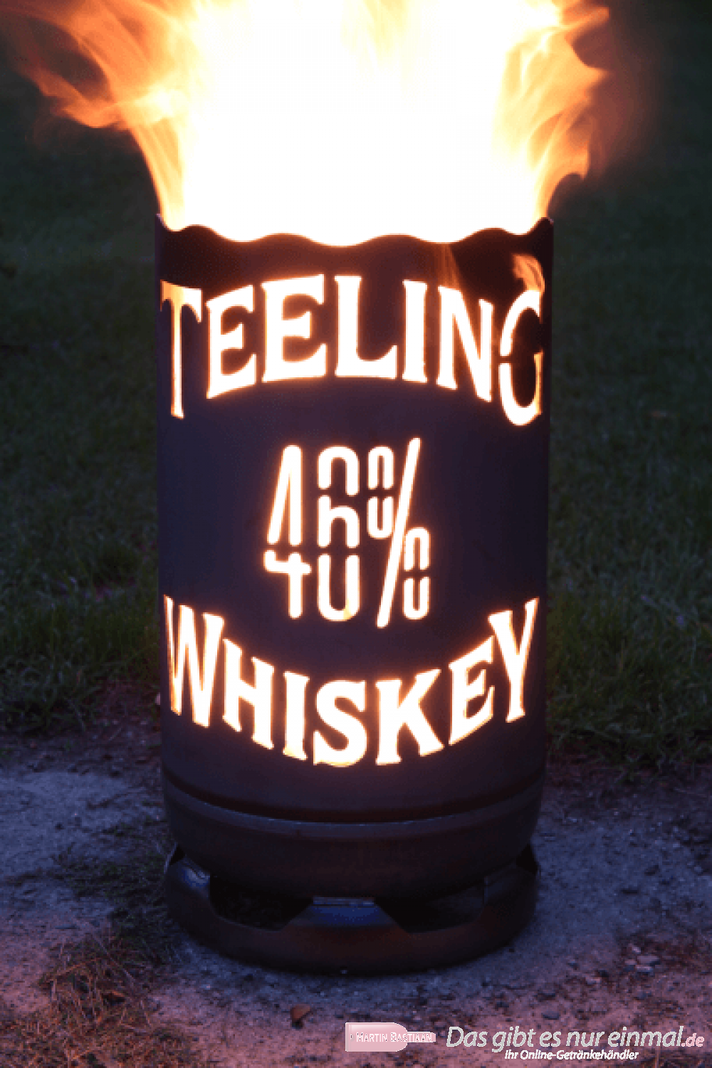 Teeling Whiskey Feuertonne circa 60 cm