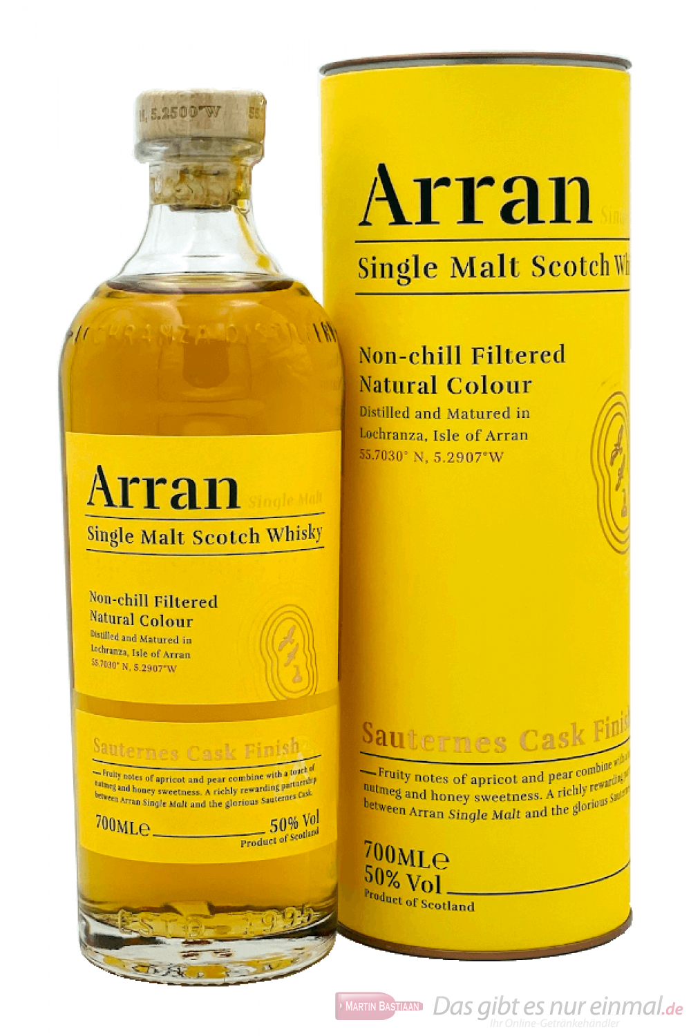 The Arran Malt Sauternes Cask Finish Single Malt Scotch Whisky 0,7l