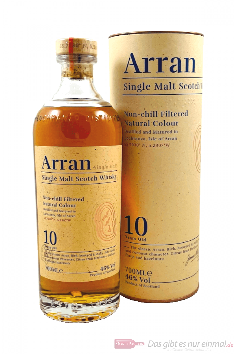The Arran 10 Years Island Single Malt Scotch Whisky 0,7l