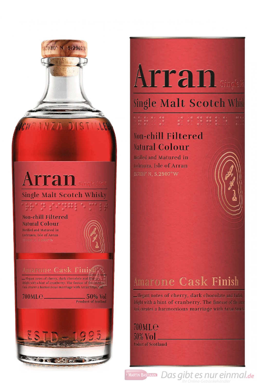 The Arran Malt Amarone Cask Finish Single Malt Scotch Whisky 0,7l